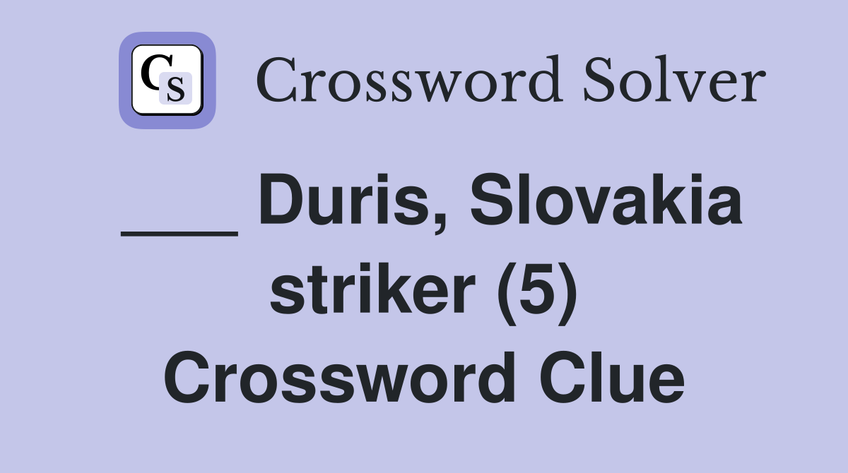 slovakia crossword clue 2 letters